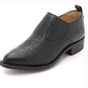 Like New FRYE Leather "Billy Shootie" ankle boots, Black Sz. 7.5